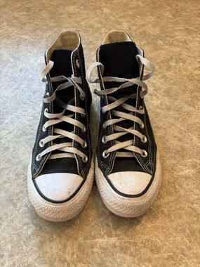 Converse Chuck Taylor’s classic Black and White High-Top Sneakers